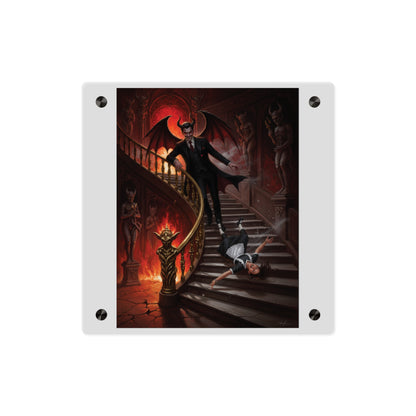 Acrylic Wall Art Panel - devil and maid