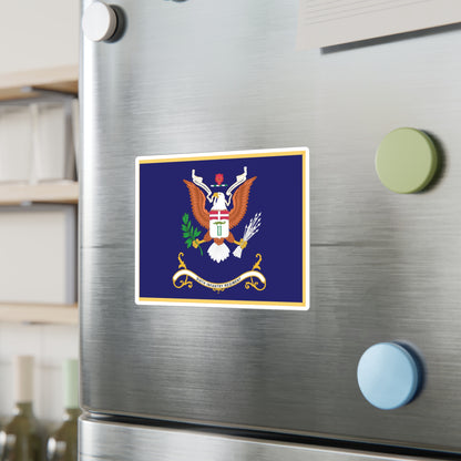 Kiss-Cut Vinyl Decals - Army - Regimental Colors - 6th Infantry Regiment  - UNITY IS STRENGTH - Flag w Fringe X 300