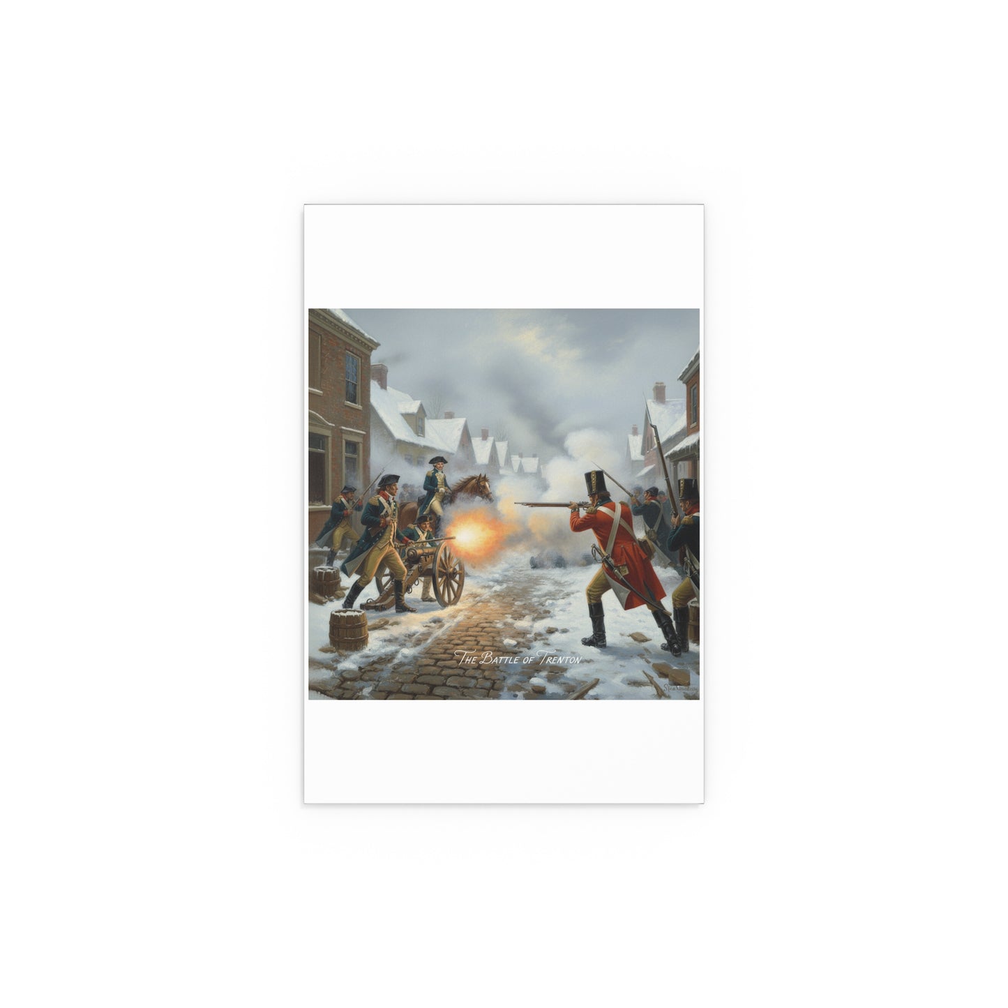 Indoor and Outdoor Silk Posters - Battle of Trenton