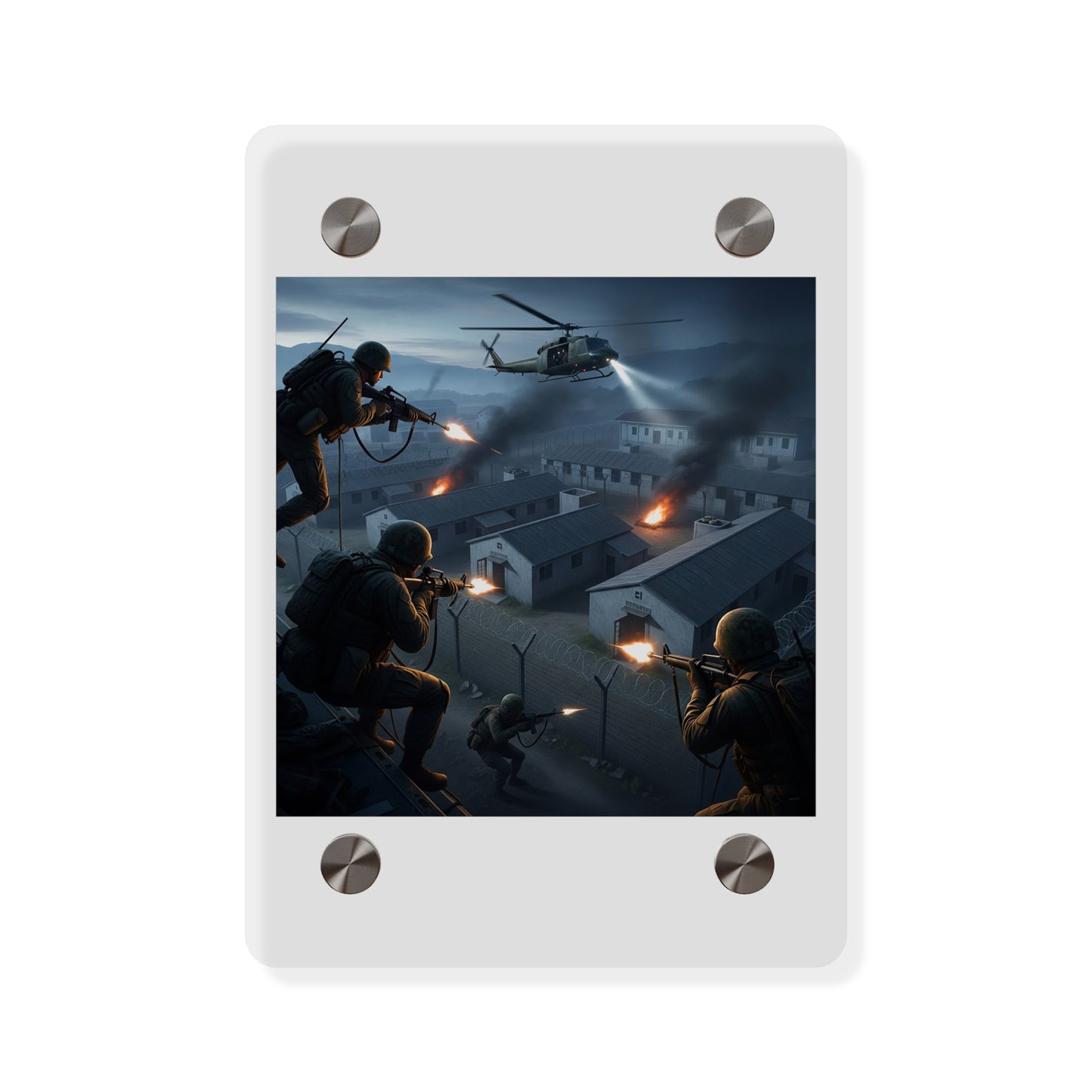 Acrylic Wall Art Panel - Son Tay Rescue during the Vietnam War
