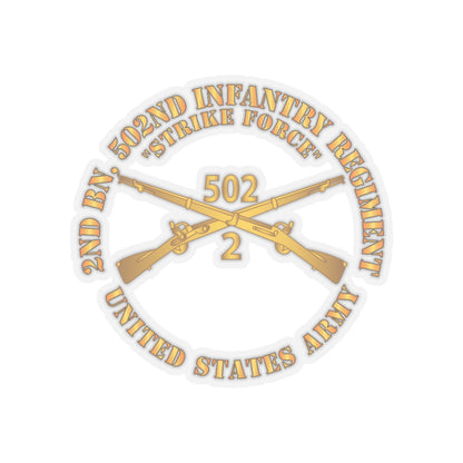 Kiss-Cut Stickers - Army - 2nd Bn 502nd Infantry Regt - Strike Force - Infantry Br