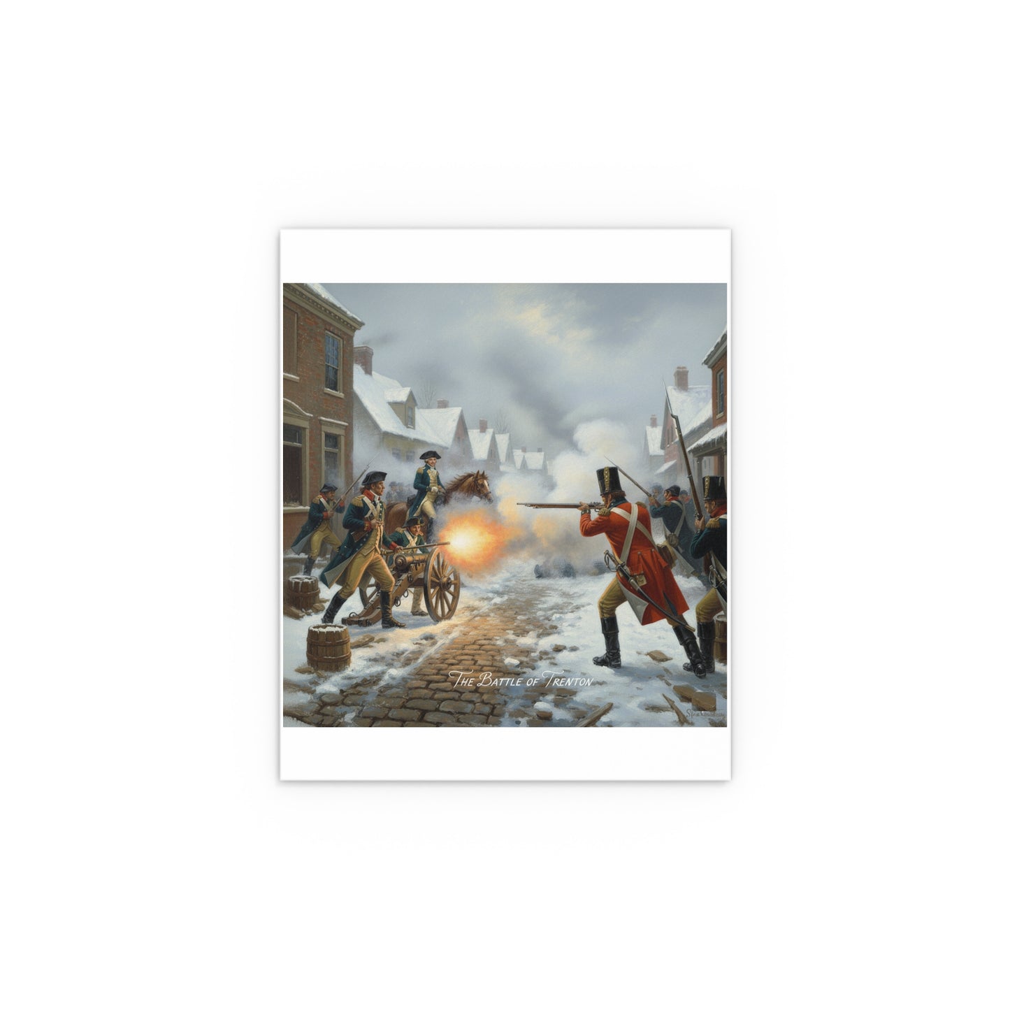 Indoor and Outdoor Silk Posters - Battle of Trenton