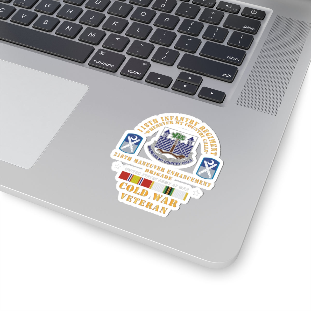Kiss-Cut Stickers - Army -  118th Infantry Regiment - 218th Manuver Enhancment Bde (MEB) w COLD SVC