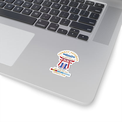 Kiss-Cut Stickers - Army - Combat Veteran - 187th Infantry Regiment - Torii, Rakkasans, Let Valor Not Fail, English, Latin w CIB w KOREA SVC