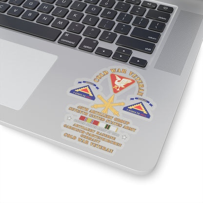 Kiss-Cut Stickers - Army - Cold War Vet - 46th Artillery Group - Germany - 7th US Army - Missle Branch w COLD SVC