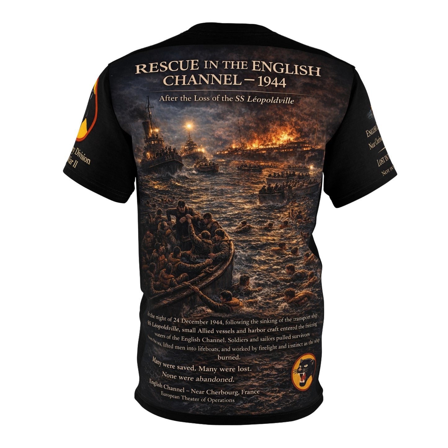 66th Infantry Division "Black Panther" Tribute Tee — Rescue at Sea