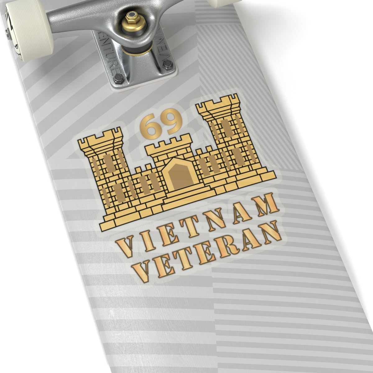 Kiss-Cut Stickers - Army - 69th Engineer Battalion - ENG Branch - Vietnam Veteran X 300