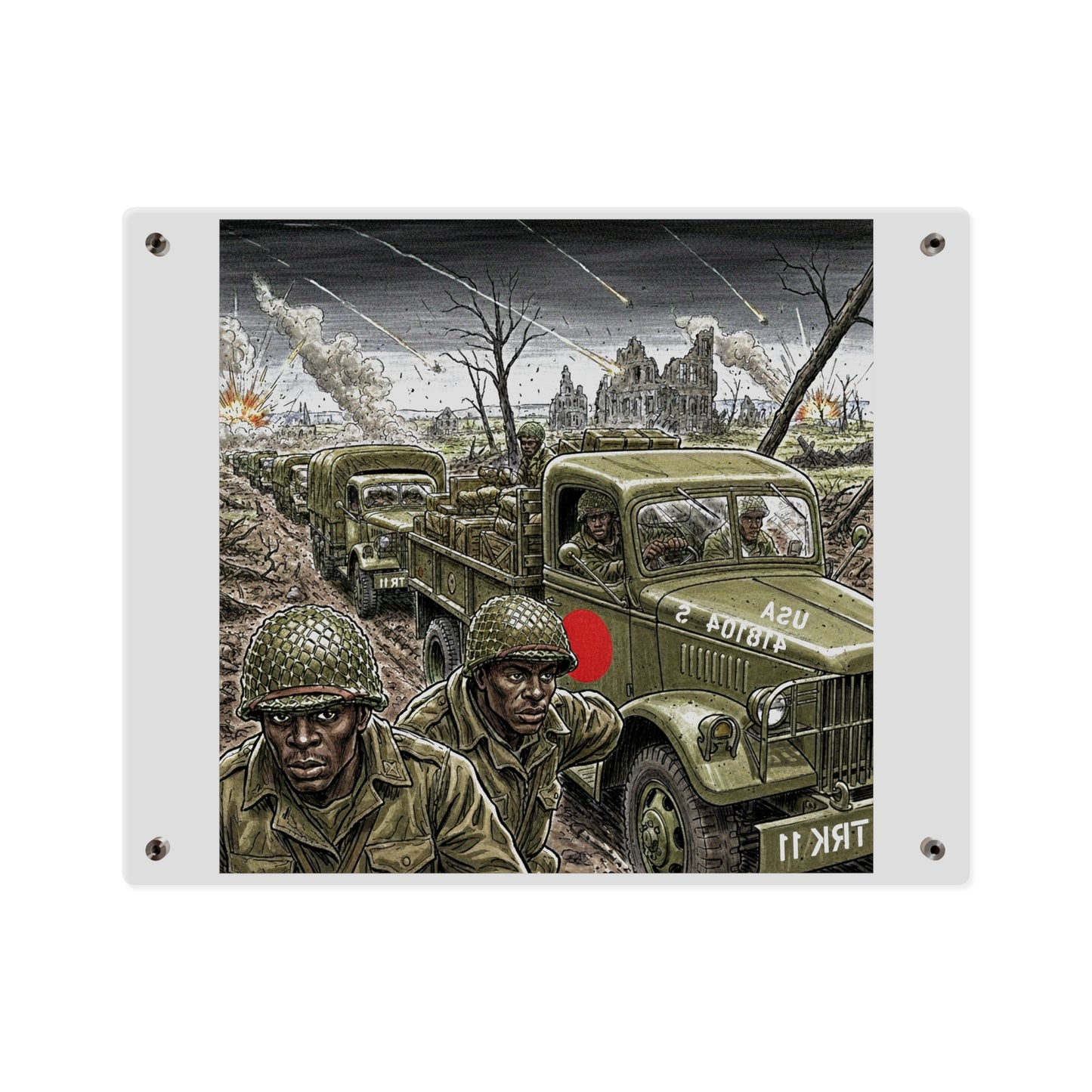 Acrylic Wall Art Panel - RedBall Express w RB