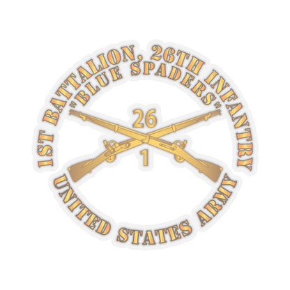 Sticker Army - 1st Bn 26th Infantry Regiment Kiss-Cut Stickers