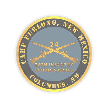 Kiss-Cut Stickers - Army -  Camp Furlong NM - Columbus NM w 24th Infantry Branch Buffalo Soldiers