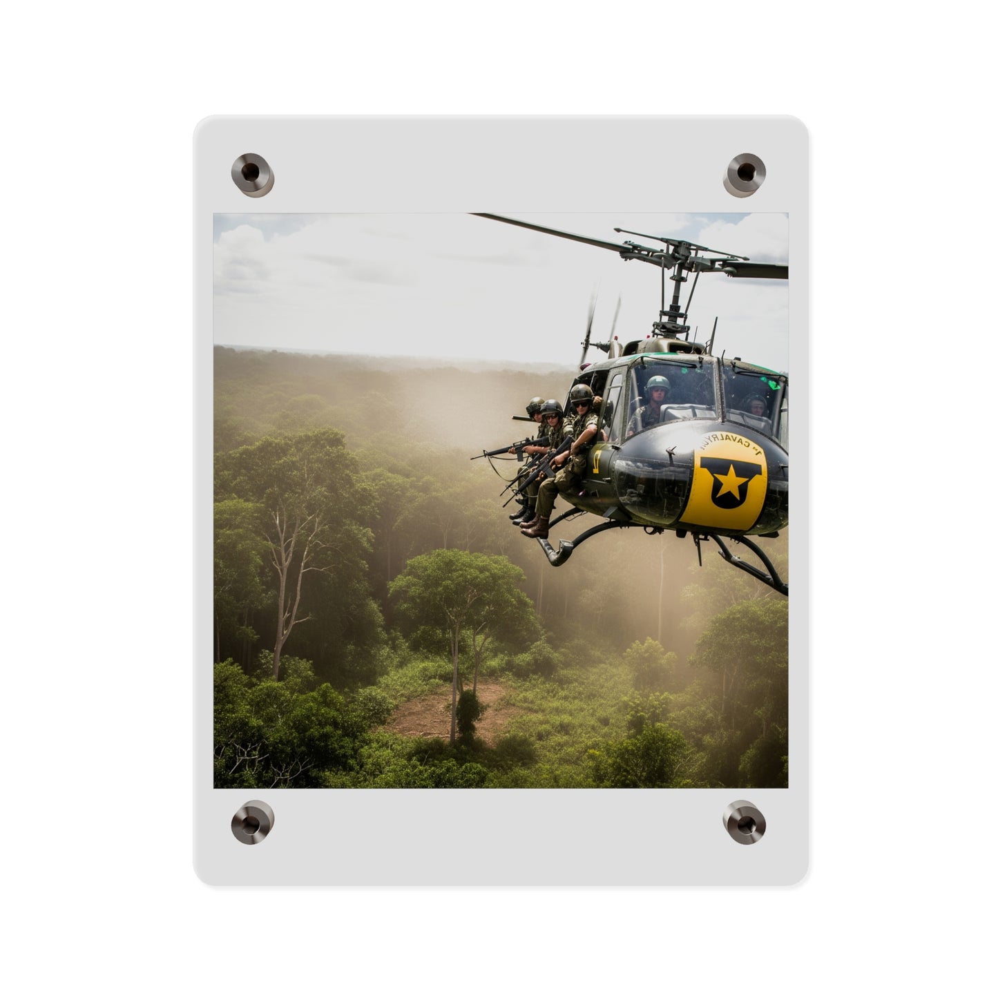 Acrylic Wall Art Panel - 1st Cavalry Division - Air Assault - Vietnam