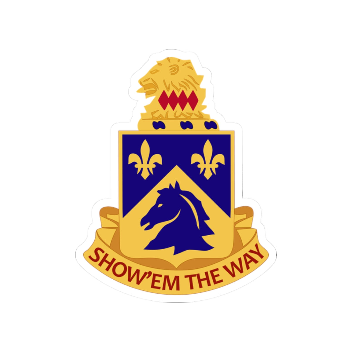 Kiss-Cut Stickers - Army  - 117th Cavalry Regiment wo Txt