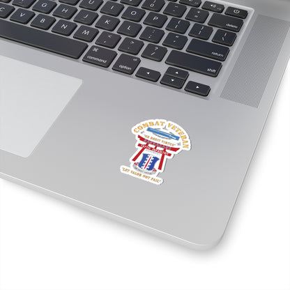 Kiss-Cut Stickers - Army - Combat Veteran - 187th Infantry Regiment - Torii, Rakkasans, Let Valor Not Fail, English, Latin w CIB X 300