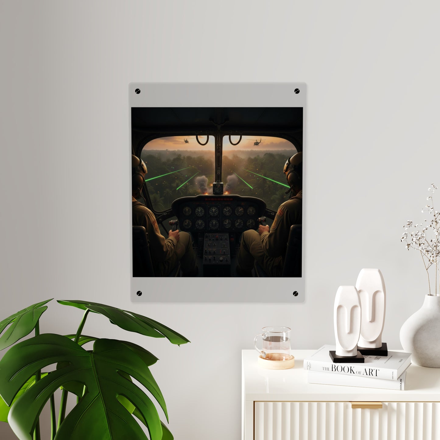 Acrylic Wall Art Panel - Pilots View Hot LZ - Vietnam