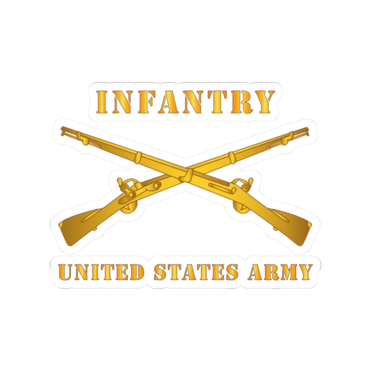 Kiss-Cut Stickers - Army - Infantry - Branch - US Army