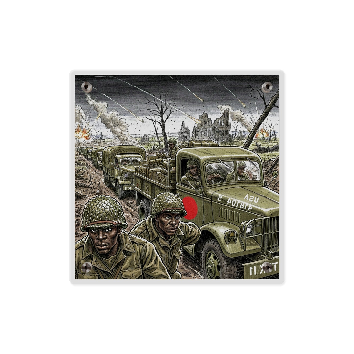 Acrylic Wall Art Panel - RedBall Express w RB