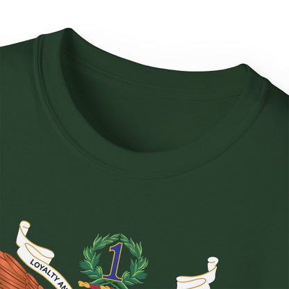 Unisex Ultra Cotton Tee - Army - Regimental Colors - 1st Infantry Regiment X 300