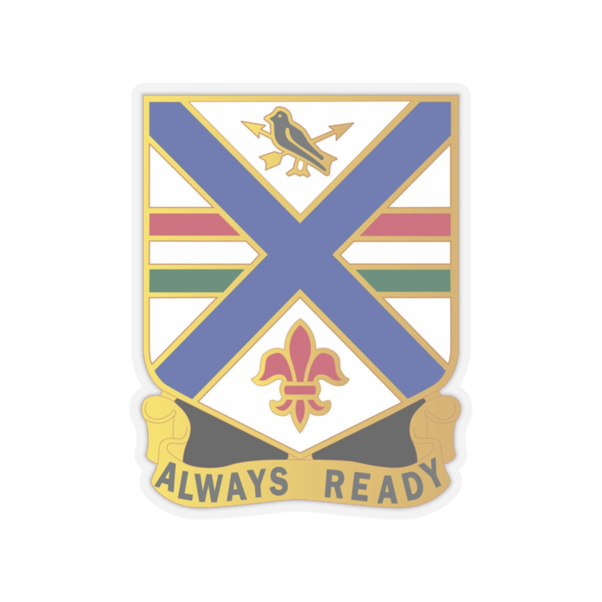 Kiss-Cut Stickers - 130th Infantry Regiment - DUI wo Txt