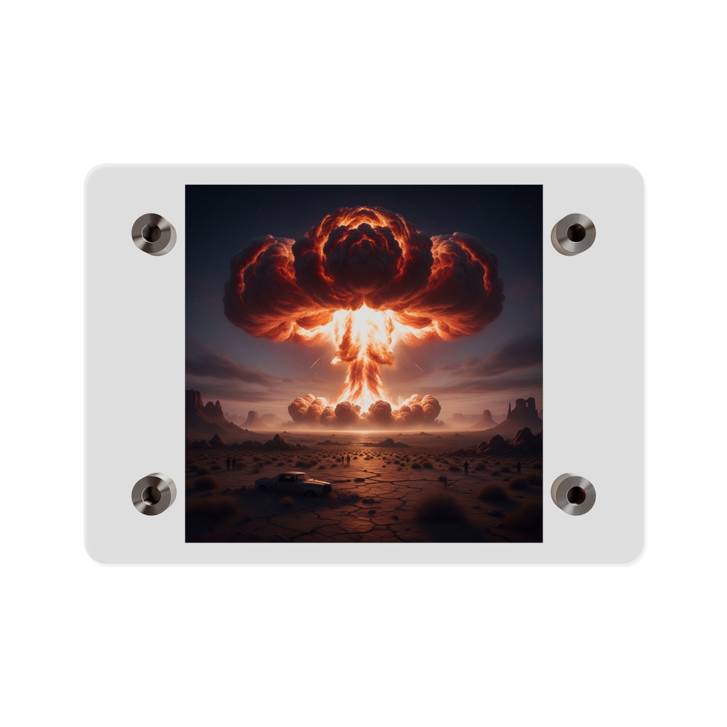 Acrylic Wall Art Panel - Atomic Blast in the desert