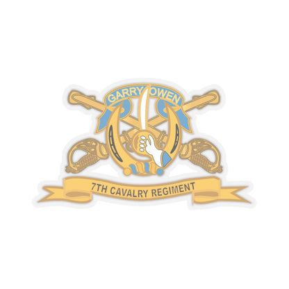 Kiss-Cut Stickers - Army  - 7th Cavalry Regiment w Br - Ribbon X 300