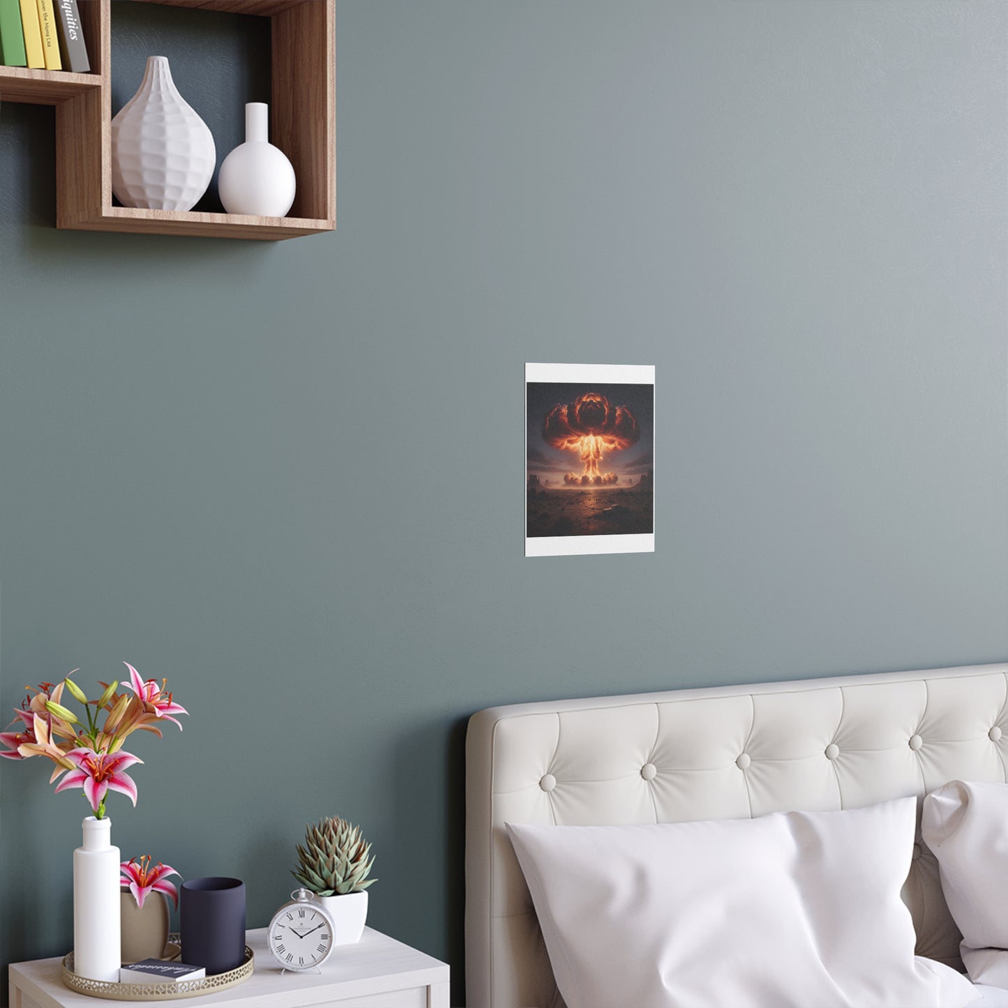Indoor and Outdoor Silk Posters - Atomic Blast in the desert