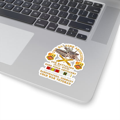 Kiss-Cut Stickers - Army - 2nd Bn 83rd Artillery w M110 - Babenhausen Germany w COLD SVC