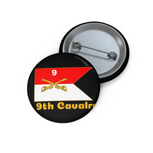 Button Pins - 9th Cavalry Regiment 'Buffalo Soldiers'