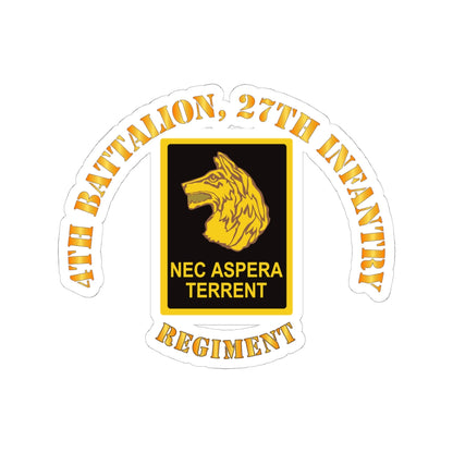 Kiss-Cut Stickers - Army - 4th Battalion 27th Infantry w DUI