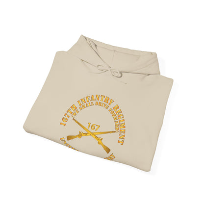 Unisex Heavy Blend™ Hooded Sweatshirt - 167th Infantry Regiment - We shall Drive Forward - Infantry Branch X 300