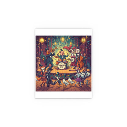 Indoor and Outdoor Silk Posters - Farm Band Dance