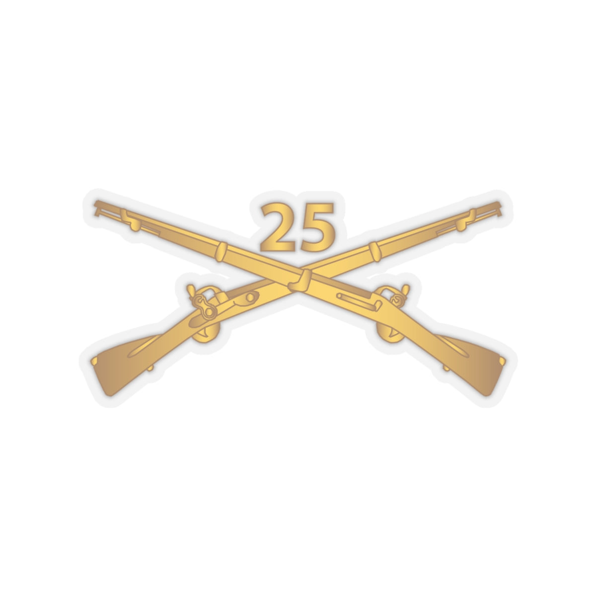 Kiss-Cut Stickers - Army - 25th Infantry Regiment Branch wo Txt