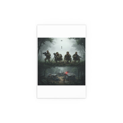 Indoor and Outdoor Silk Posters - Jungle Drug Lab Destruction wo Explosions