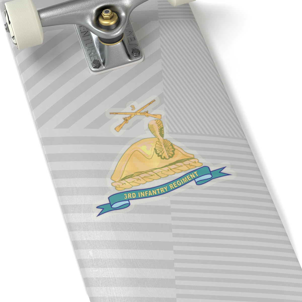 Kiss-Cut Stickers - Army - 3rd Infantry Regiment - Gold - w Br - Ribbon