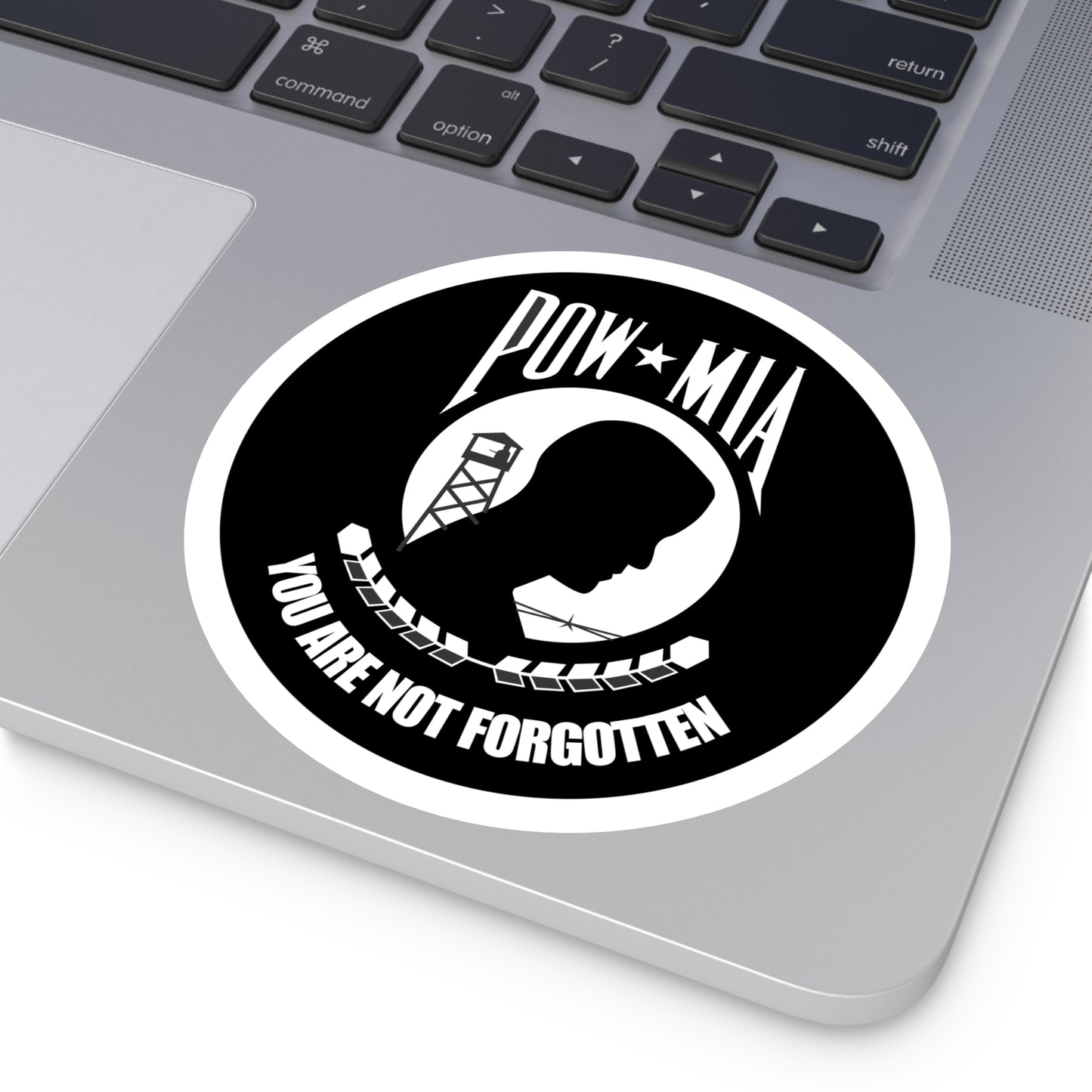 Round Stickers, Indoor\Outdoor POW/MIA Stickers - You Are Not Forgotten!