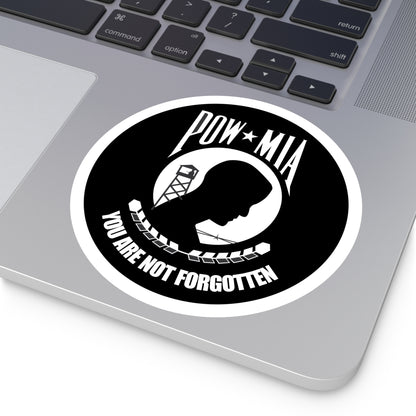 Round Stickers, Indoor\Outdoor POW/MIA Stickers - You Are Not Forgotten!