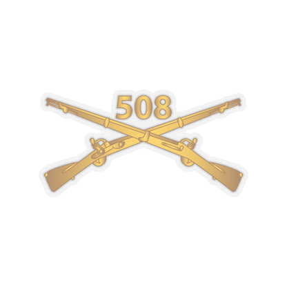 Kiss-Cut Stickers - Army -  508th Infantry Regiment Branch wo Txt X 300