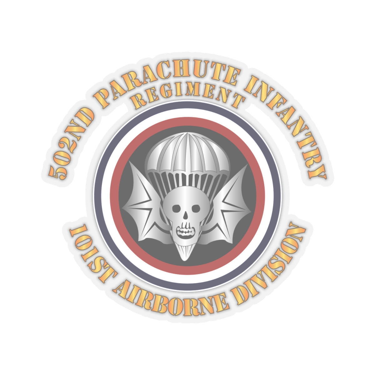 Kiss-Cut Stickers - Army - 502nd PIR - 101st Airborne Division