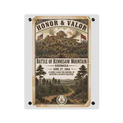 Acrylic Wall Art Panel - Battle of Kennesaw Mountain
