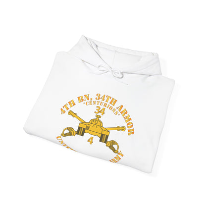 Unisex Heavy Blend™ Hooded Sweatshirt - Army - 4th Bn, 34th Armor - Centurions  - Armor Branch