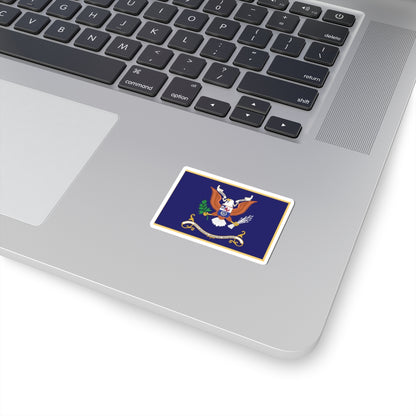 Kiss-Cut Stickers - Army - Regimental Colors - 57th Infantry Regiment  - ANYWHERE, ANYTIME Flag w Fringe X 300