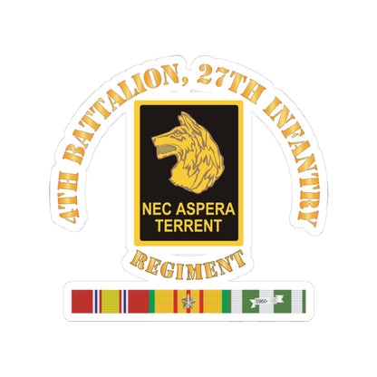 Kiss-Cut Stickers - Army - 4th Battalion, 27th Infantry w VN SVC X 300