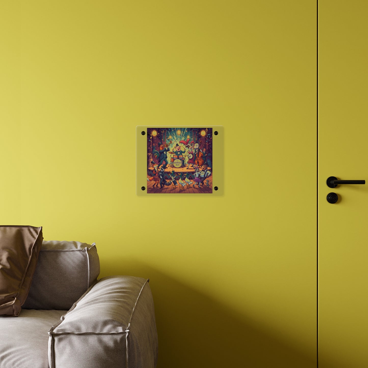 Acrylic Wall Art Panel - Farm Band Dance