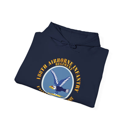 Unisex Heavy Blend™ Hooded Sweatshirt - Army  - 188th Airborne Infantry Regiment - SSI X 300