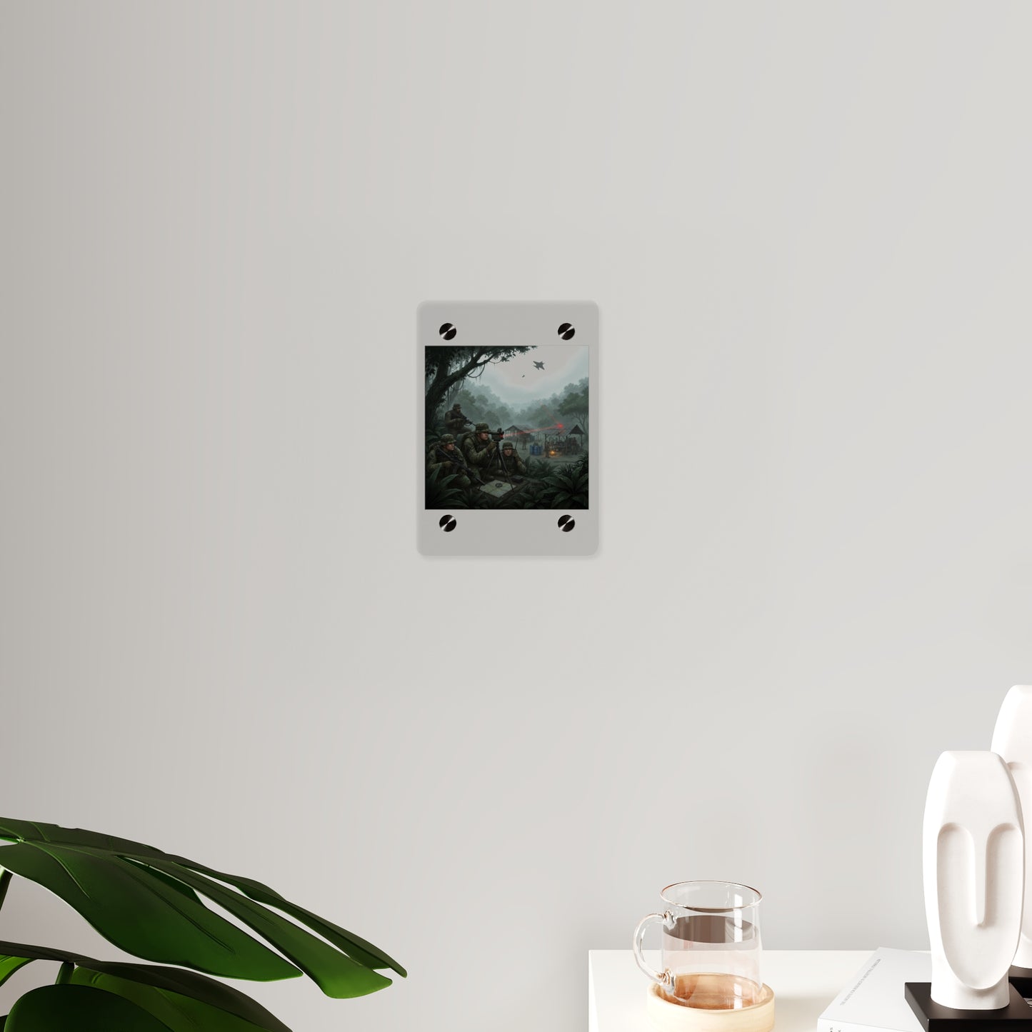 Acrylic Wall Art Panel - SOF Team Hitting a Jungle Drug Lab