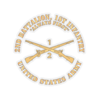 Kiss-Cut Stickers - Army - 2nd Battalion, 1st Infantry Regiment Branch - Always First - US Army X 300