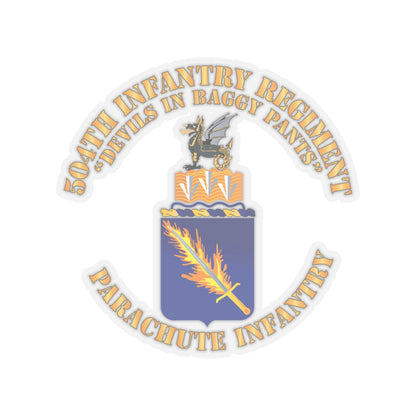 Kiss-Cut Stickers - Army - COA - 504th Infantry Regiment