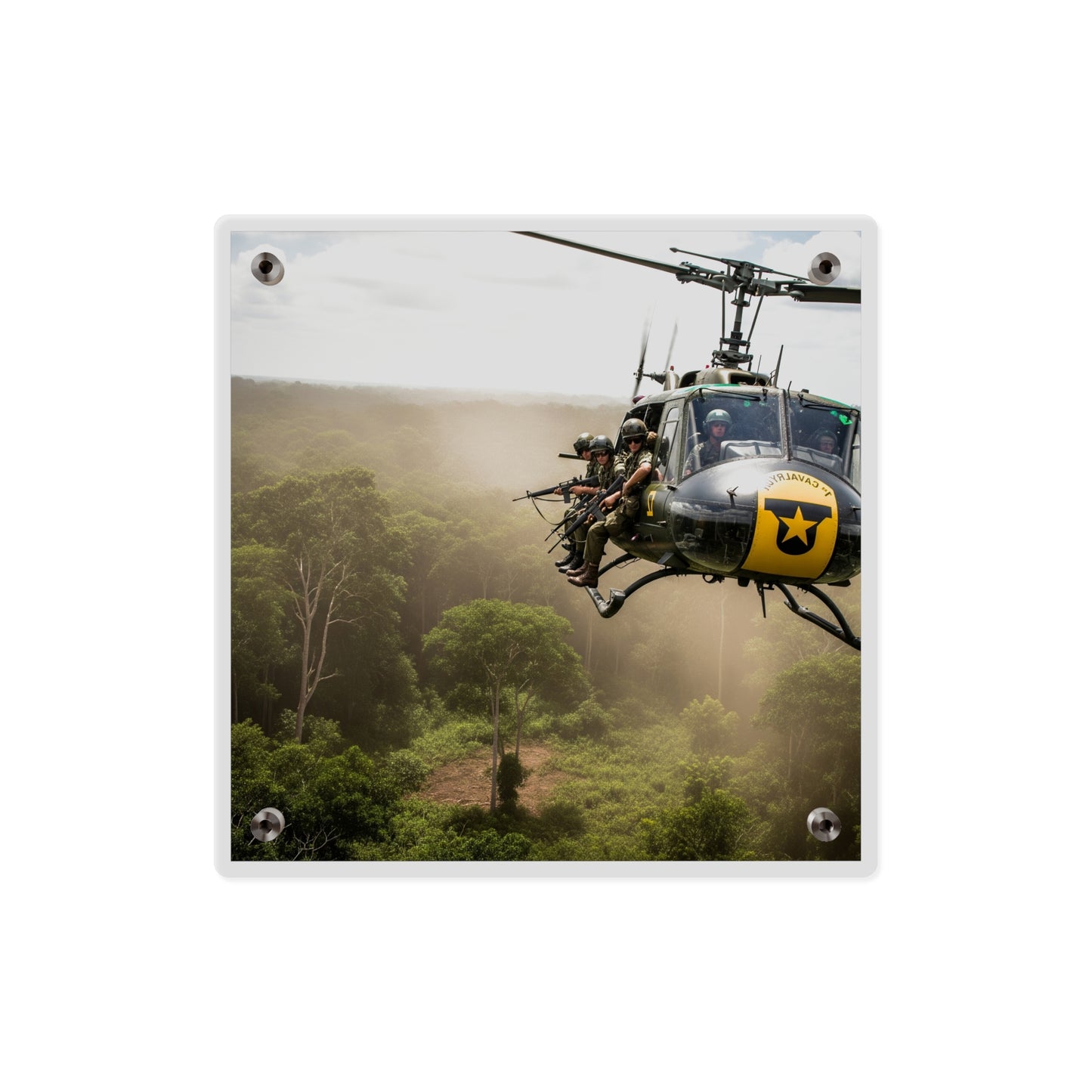 Acrylic Wall Art Panel - 1st Cavalry Division - Air Assault - Vietnam