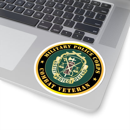 Kiss-Cut Stickers - Army - Military Police Corps Regimental Crest - Combat Veteran