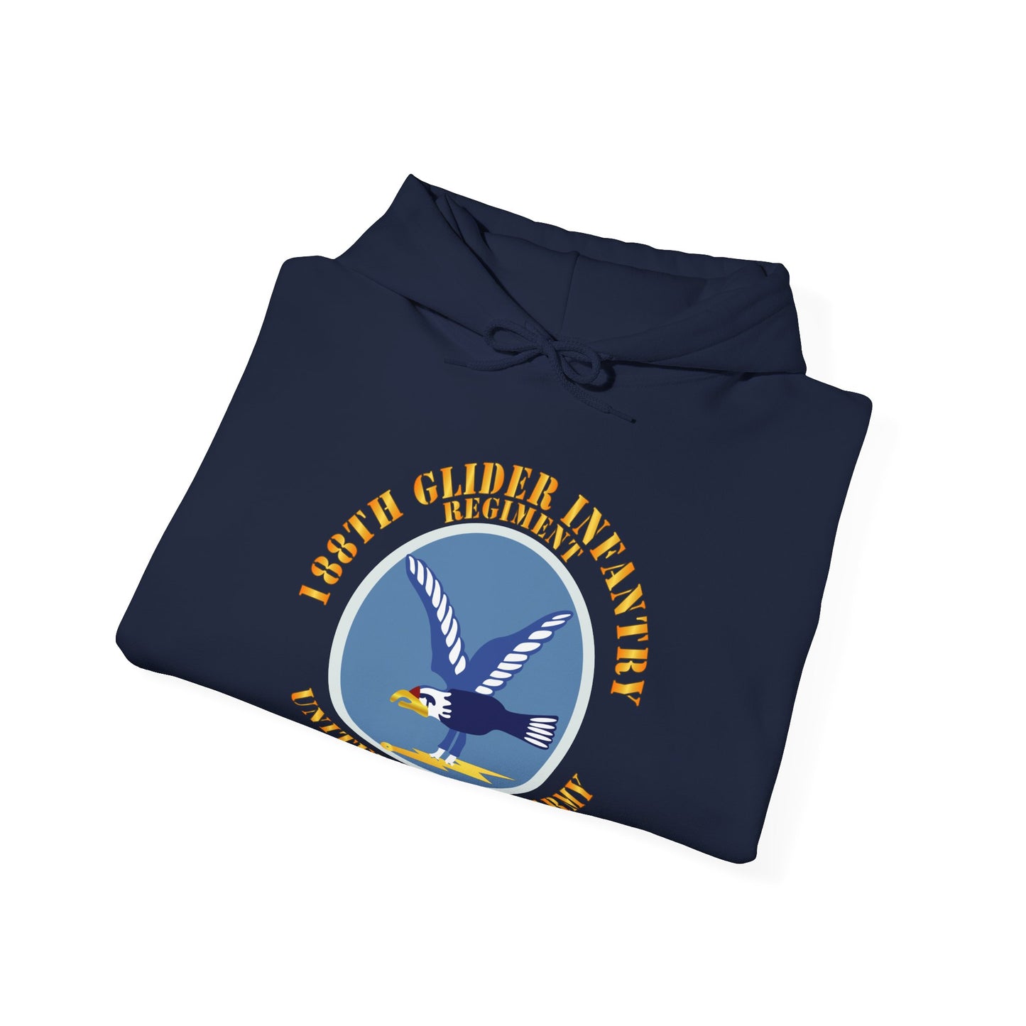 Unisex Heavy Blend™ Hooded Sweatshirt - Army  - 188th Glider Infantry Regiment - SSI X 300