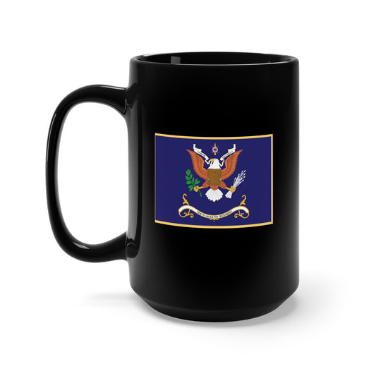 Black Mug 15oz - Regimental Colors  - 10th Infantry Regiment  X 300